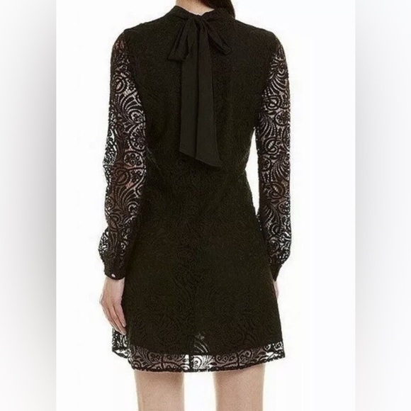 CeCe Black Lace Long Sleeve Dress - Picture 2 of 8